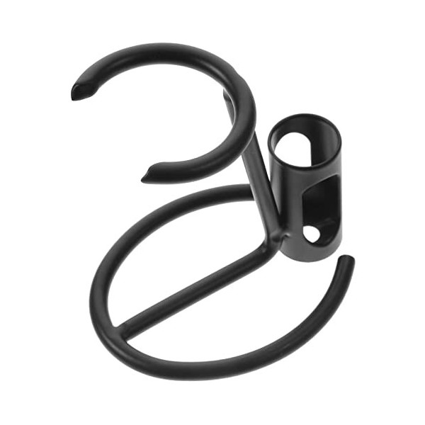 FRCOLOR Support De Blaireau 4Pcs Porte-Rasoir Métal Acier Inoxydable Support Noir Homme Support De Rasoir