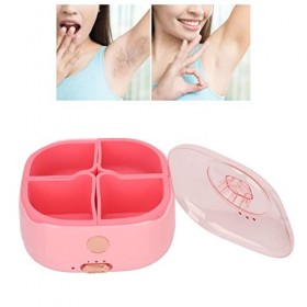 Kit Chauffe-cire pour épilation, Kit Dépilation à la Maison pour Femmes Peaux Sensibles avec 4 Grilles, Contrôle de la Tempé