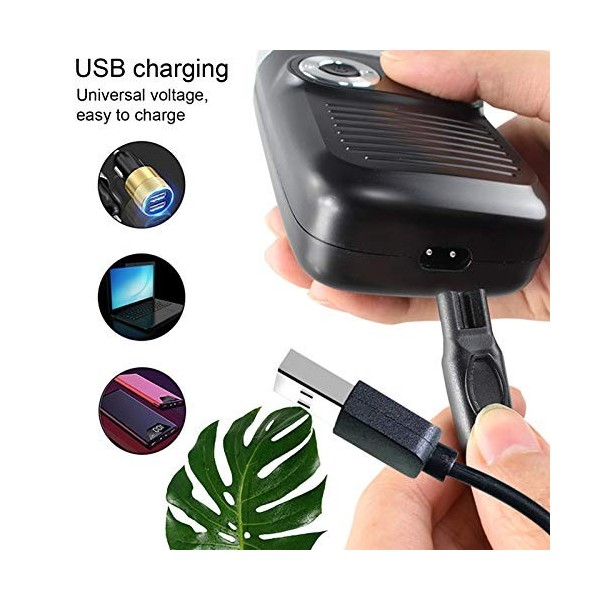 Chauve LCD Rasoir à Moustache pour Hommes, 2 en 1 Tondeuse électrique Cheveux, USB Rechargeable Barbe rasoir homme barbe tond