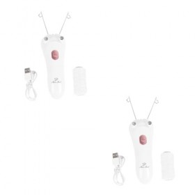 minkissy 2 Pièces Rasoirs Électriques Pour Femmes Épilateur À Fil De Coton Pour Le Visage Épilation Au Fil Du Visage Rasoir I
