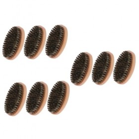 ABOOFAN 9 Pièces Brosse À Barbe Brosses De Barbier Brosse De Fondu De Barbier Poils De Sanglier Purs Brosse De Toilettage De 
