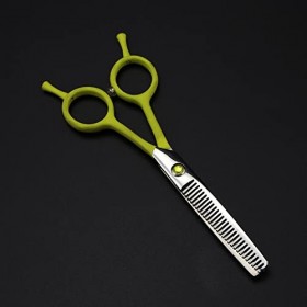 Ciseaux de coupe de cheveux, 5 pouces professionnels en acier 440c ciseaux de cheveux coupés jaunes composent la coupe de che