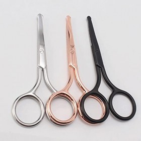 Ciseaux à salade 1 pièces en acier inoxydable ciseaux à sourcils tondeuse à sourcils sourcils cils nez cheveux ciseaux Rasage...