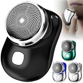 Rasoir Electriques Hommes Portable Mini-Rasage électrique USB pour Homme Utilisation Humide et Sèche pour la Maison la Voitur