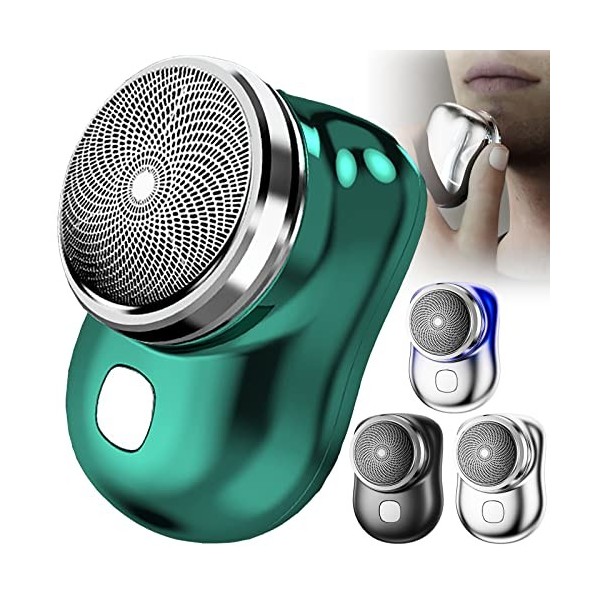 Rasoir Electriques Hommes Portable Mini-Rasage électrique USB pour Homme Utilisation Humide et Sèche pour la Maison la Voitur