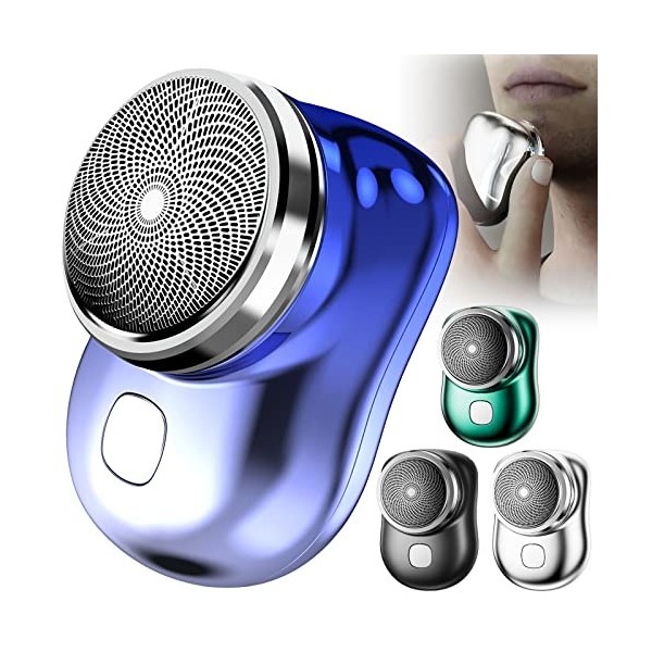 Rasoir Electriques Hommes Portable Mini-Rasage électrique USB pour Homme Utilisation Humide et Sèche pour la Maison la Voitur