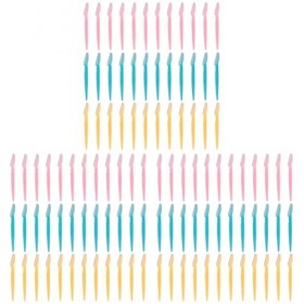 FOMIYES Rasoir Facial 108 Pièces Dermaplaning Acier Sécurité Dissolvant Shaper Rasage Rasoirs Portable Toilettage Polyvalent 