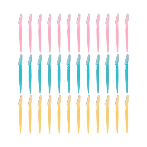 FOMIYES Rasoir Facial 108 Pièces Dermaplaning Acier Sécurité Dissolvant Shaper Rasage Rasoirs Portable Toilettage Polyvalent