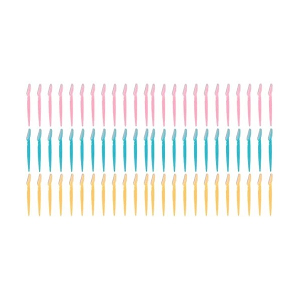 FOMIYES Rasoir Facial 108 Pièces Dermaplaning Acier Sécurité Dissolvant Shaper Rasage Rasoirs Portable Toilettage Polyvalent 