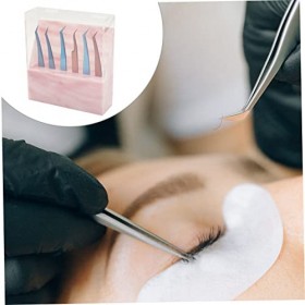 Beaupretty 2 Pièces Support De Rangement Pour Pinces À Épiler Boîte De Rangement En Acrylique Étagère En Marbre Support À Out