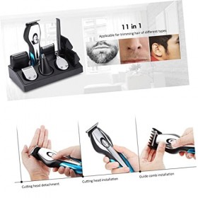 FOMIYES Rasoir 6 1 Barbe Rasoir Pour Hommes Hommes Rasoirs Électrique Hommes Tondeuses Buzzer Rasoir Rasoir Électrique Pour H