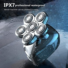 KUIKUI Rasoir électrique 6D 5 en 1 multifonction pour homme - Rechargeable, imperméable et polyvalent