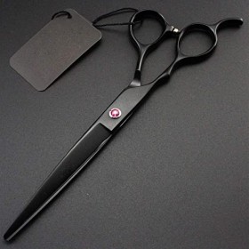 Ciseaux de coiffure professionnels noirs, ensemble en option ciseaux colorés salon de coiffure ou usage domestique, J, coupe 