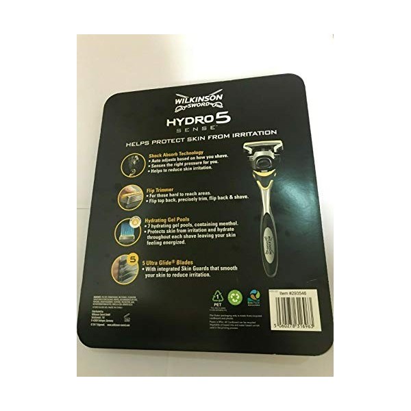 Wilkinson Sword Hydro 5 Sense Pack de poignée et 8 lames