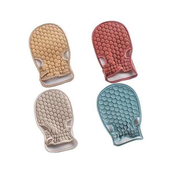 FRCOLOR 12 Pièces Épurateur De Corps Gants De Bain Luffa Gant pour Gants De Bain Exfoliants Serviette Éponge De Douche Exfoli