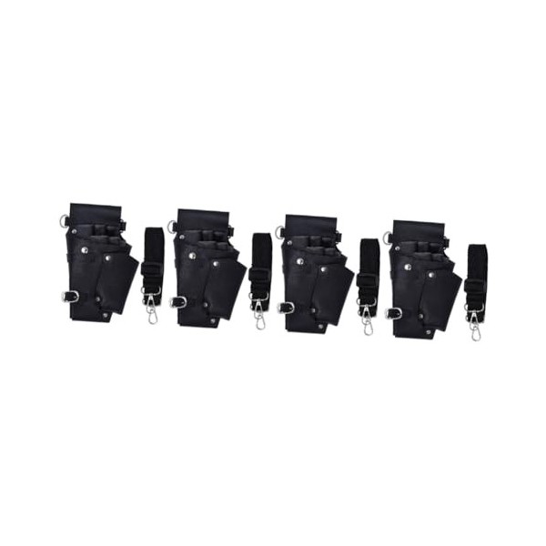 POPETPOP 3 Pcs Fanny Pack De Poche Ciseaux Baber Porte-Ciseaux pour Coiffeurs Outil De Coiffure Ceinture Ciseaux Noirs À Cise