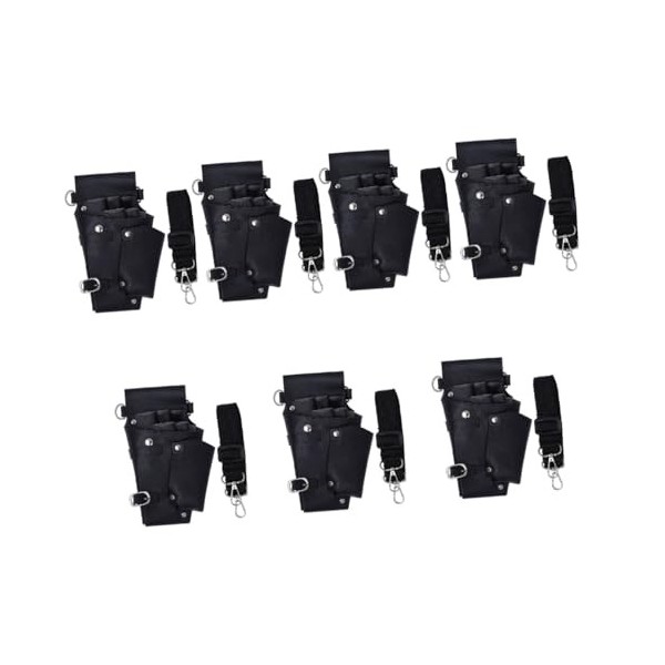 POPETPOP 3 Pcs Fanny Pack De Poche Ciseaux Baber Porte-Ciseaux pour Coiffeurs Outil De Coiffure Ceinture Ciseaux Noirs À Cise