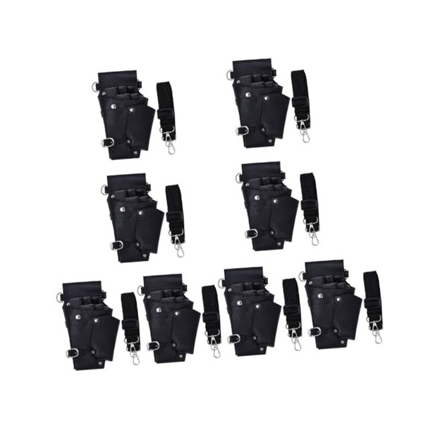 POPETPOP 3 Pcs Fanny Pack De Poche Ciseaux Baber Porte-Ciseaux pour Coiffeurs Outil De Coiffure Ceinture Ciseaux Noirs À Cise