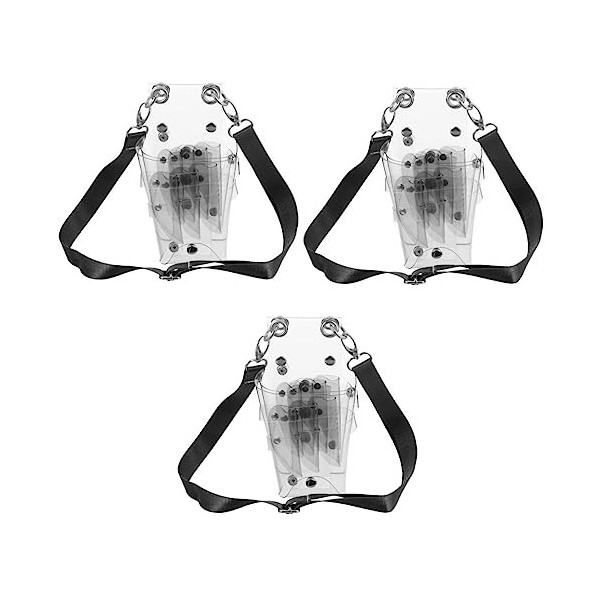 POPETPOP 2 Pièces Sac De Ciseaux À Cheveux Coupe De Cheveux Ceinture DÉpaule Outil De Barbier Ceinture Outils De Coiffure Sa