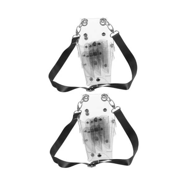 POPETPOP 2 Pièces Sac De Ciseaux À Cheveux Coupe De Cheveux Ceinture DÉpaule Outil De Barbier Ceinture Outils De Coiffure Sa