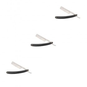 minkissy 3 Pièces Écailles De Bois Naturel Fait À La Main Rasuradora Para Hombre Hommes Kit De Rasage Hommes Rasoirs Rasurado