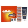 Gillette Fusion5 Lames de rasoir 10 lames de rechange pour rasoir humide pour homme avec bandes coulissantes conçues pour un 