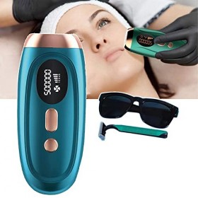 XINGma Appareil DéPilation Laser Complet du Corps, éPilation Permanente, SûR + Indolore, avec Lunettes + Grattoir, 2 Modes F