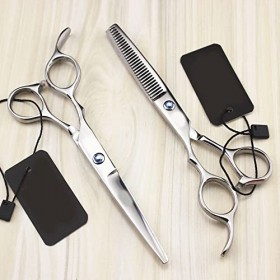 Ciseaux de coupe de cheveux, 5,5/6 pouces, coupe de cheveux pour main gauche, ciseaux amincissants, style de coiffure profess