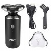 VG R Electric Shaver Rasoir électrique USB pour homme Noir