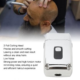 Tondeuse à Cheveux, Charge USB 2500 MAh Batterie Professionnelle Puissante Tondeuse à Cheveux électrique à Faible Bruit 3 Têt