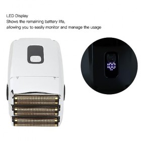 Tondeuse à Cheveux, Tondeuse à Cheveux électrique Charge USB 2500mAh Batterie à Faible Bruit 3 Tête dAluminium pour Barber p