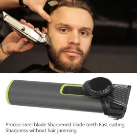 Tondeuse à Barbe électrique 4 en 1, Rechargeable par USB, Réglable IPX7, étanche, Professionnelle, pour le Nez, pour Hommes, 