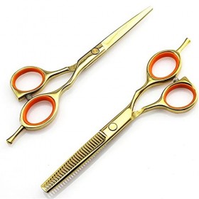 Ciseaux de coupe de cheveux, 5,5 pouces professionnels 440c couleur ciseaux de cheveux coupe ciseaux de barbier coupe de chev...