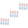 minkissy Lot de 24 gants de bain pour le visage, outils de bain, gants de nettoyage de la peau, éponge en luffa naturel, gant