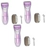 FRCOLOR 3 Pièces Dames Rasoir Électrique Rasoirs Électriques Pour Femmes Visage Rasoirs Pour Femmes Bikini Rasoir Rasoir Lign