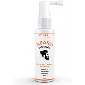 QURA Viltalisateur de croissance de barbe 60 ml avec Redensyl, Procapil pour barbe longue et épaisse | Biotine pour la croi