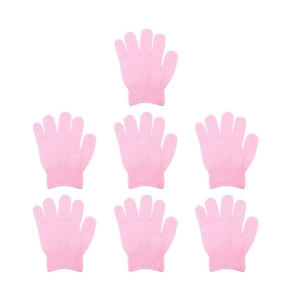 FRCOLOR 70 Pièces Gants De Bain À Cinq Doigts Gants De Gommage Pour Le Visage Serviettes De Bain En Coton Luffa Gant De Lavag