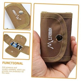 FRCOLOR Rasoir Électrique 5 Pièces De Rasage Portable Compartiment De Transport Rangement des Bords des Ongles Et Kaki Barbe 