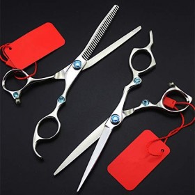 Ciseaux de coupe de cheveux, ciseaux à cheveux professionnels en acier 6 440c, ensemble de ciseaux de coiffure chauds, cis Ra...