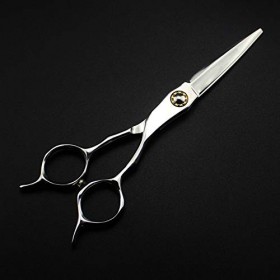 Ciseaux de coupe de cheveux, 6 pouces professionnels 440c à deux queues, ciseaux à cheveux, coupe de cheveux, ciseaux à effil