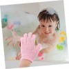 70 Pièces Gants De Bain À Cinq Doigts Débarbouillettes Serviettes De Nettoyage En Mousseline Gants De Gommage Corps Syhower G