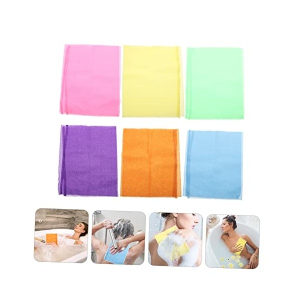 Amosfun 24 Pièces Serviette De Bain Exfoliante Serviettes De Corps Serviettes De Massage Épurateur De Bain Pour Le Corps Gant