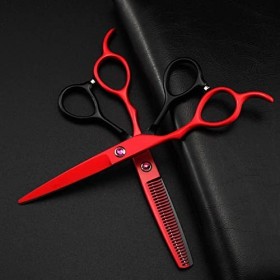 Kit de Coupe de Cheveux pour Gaucher Ciseaux de Coiffure Professionnels, Outils de Cheveux Ciseaux de Cheveux Ciseaux Droits 