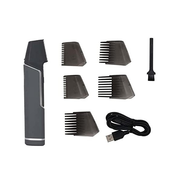 Tondeuse électrique étanche for Hommes, Rasoir et Tondeuse à Cheveux avec lumière LED, Rasoir dhygiène Masculine Rechargeabl