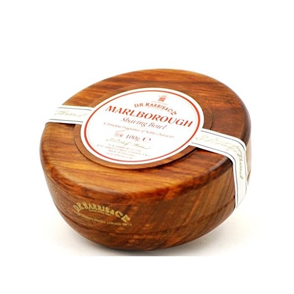 D. R. HARRIS Marlborough Mahogany Effect Shaving Bowl & Shaving Soap For Men A Perfect Shave For Any Shaving Routine | Beard 