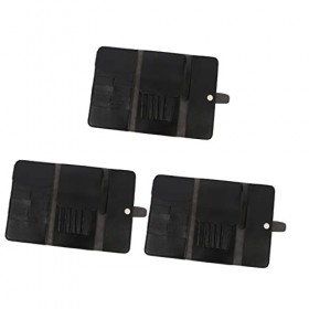 LALAFINA 3 Pièces Sac à Ciseaux De Coiffure Pinces à Cheveux Barbier Cas De Barbier Porte-Pochette pour Ciseaux à Cheveux Poc