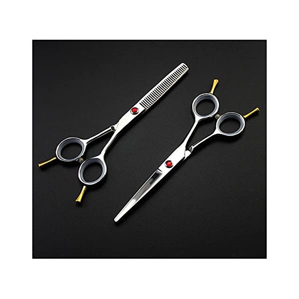 NC Ciseaux de Coiffure Professionnels de 5,5", Fournitures de Coiffeur, Outils de Coiffeur Domestique Couleur : Ensemble E