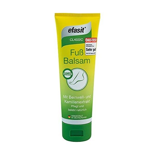 efasit Classic Baume pour les pieds à la consoude et à lextrait de camomille 75 ml