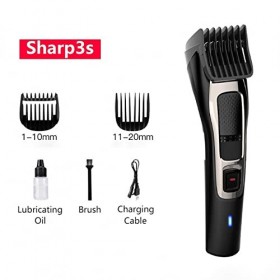 ensemble de ciseaux de barbier Couple électrique for hommes USB Machine de découpe de cheveux de cheveux professionnels recha