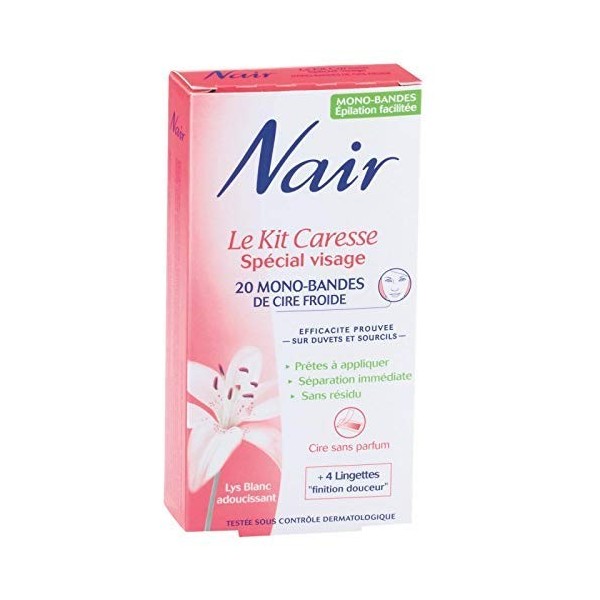 NAIR - Kit Bandes De Cire Froides Visage 20 Bandes - Lot De 3 - livraison offerte